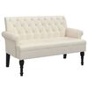 vidaXL Bekkur me&eth; Baksto&eth; 120x62x75,5 cm H&ouml;r