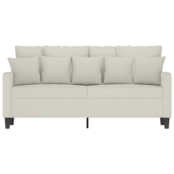 vidaXL 2 S&aelig;ta S&oacute;fi Rj&oacute;mahv&iacute;tur 140 cm Flauel