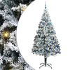 vidaXL Gervi j&oacute;latr&eacute; me&eth; 300 LED Hv&iacute;tt 240 cm PVC, st&aacute;l og plast