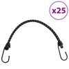 vidaXL Teygjusn&uacute;rur me&eth; Endurskinsr&ouml;ndum og Kr&oacute;kum 25 stk 46 cm