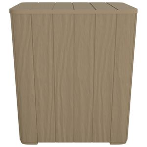 vidaXL Gar&eth;bor&eth; me&eth; Opnanlegri Bor&eth;pl&ouml;tu Lj&oacute;sbr&uacute;nt P&oacute;l&yacute;pr&oacute;p&yacute;len