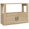 vidaXL Skenkur Sonoma Eik 80x30x60 cm Samsettur Vi&eth;ur