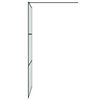 vidaXL Sturtuveggur Walk-in Svartur 100x195 cm Matt Hert Gler