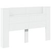 vidaXL H&ouml;f&eth;agafl me&eth; hillu Hv&iacute;tt 160 x 16,5 x 103,5 cm Samsettur vi&eth;ur