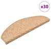 vidaXL Stigamottur 30 stk 65x21x4 cm gulllita&eth;ar h&aacute;lfhringlaga st&oacute;rar