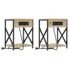 vidaXL Noat&ouml;flu sk&aacute;pur 2 pcs Sonoma Eik 41 x 31 x 51 cm