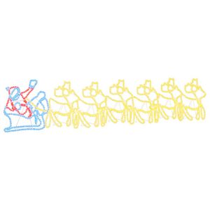 vidaXL LED jólaskraut Marglitur 69 x 79 cm PVC