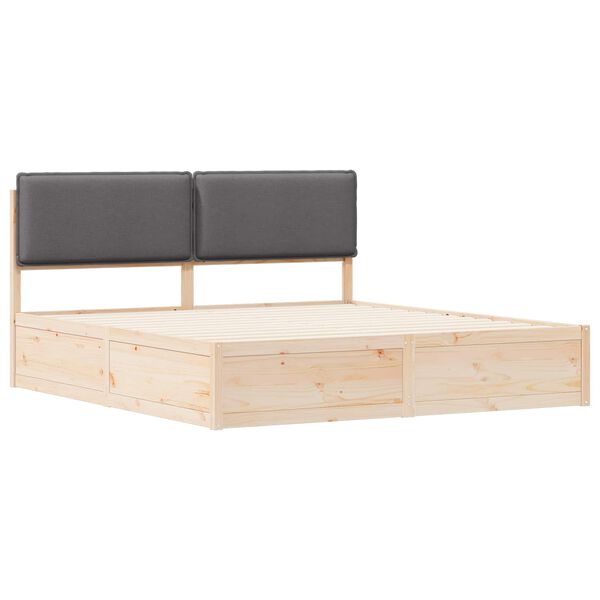 vidaXL R&uacute;mf&oacute;tur me&eth; kl&aelig;&eth;&eth;um h&ouml;f&eth;agafli D&ouml;kk gr&aacute; 200 x 200 cm