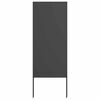 vidaXL Gar&eth;s b&uacute;na&eth; skj&aacute;r Svartur 50 x 140 cm Kalt r&uacute;lla&eth; st&aacute;l