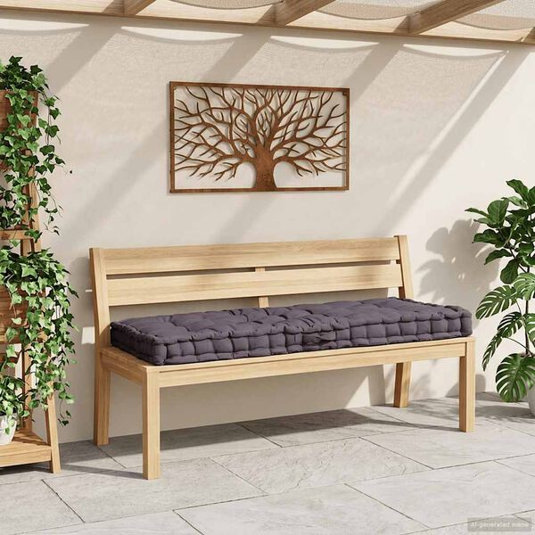 vidaXL Pallettu G&oacute;lfp&uacute;&eth;i 120x80x10 cm Reykgr&aacute;r