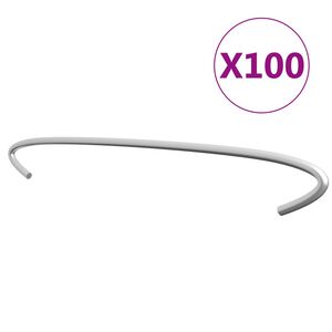 vidaXL Grj&oacute;tkassakr&oacute;kar 100 stk S&iacute;nkh&uacute;&eth;a&eth; St&aacute;l 50 cm