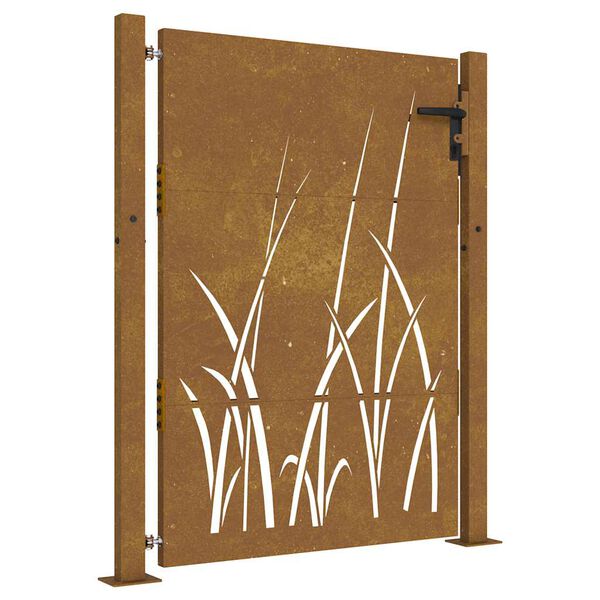 vidaXL Gar&eth;hli&eth; 100x150 cm &uacute;r corten st&aacute;li, grash&ouml;nnun