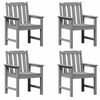 vidaXL Gar&eth;st&oacute;ll 4 pcs Lj&oacute;sgr&aacute;r 65.5 x 59 x 88 cm p&oacute;l&yacute;et&yacute;len