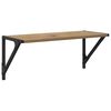 vidaXL Vegghyllur 2 pcs Artisan Eik 60 x 25 x 25,5 cm Samsettur vi&eth;ur