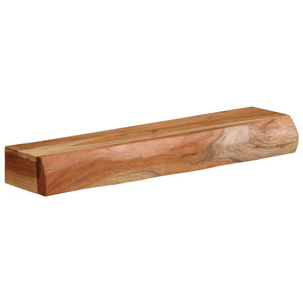 vidaXL Vegghillur 2 stk. 60x17x8 cm Gegnheill Akas&iacute;uvi&eth;ur