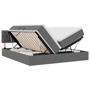 vidaXL Geymslu R&uacute;m me&eth; d&yacute;nu D&ouml;kk gr&aacute; 180 x 200 cm Gervile&eth;ur