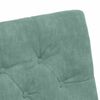 vidaXL Matsalstólar með hjólum 2 pcs sea green 58 x 67 x 97 cm Flauel