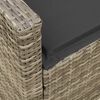 vidaXL 4 stykki gar&eth;s&oacute;fasett me&eth; p&uacute;&eth;um L-laga gr&aacute;u P&oacute;l&yacute;rattan