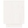 vidaXL Náttborð Hvítt 40x30x40 cm Gegnheil Fura