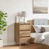 vidaXL n&aacute;ttbor&eth;ssk&aacute;pur Artisan Oak 40x35x69 cm Verkfr&aelig;&eth;ingur