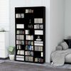 vidaXL Geisladiskask&aacute;pur Svartur 102x23x177,5 cm Samsettur Vi&eth;ur