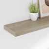vidaXL Vegghengdar Hillur 4 stk. Eikarlita&eth;ar 90x23,5x3,8 cm MDF