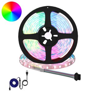 vidaXL LED strimill 4 pcs Svartur og gegnheill 210 x 0,8 x 0,3 cm