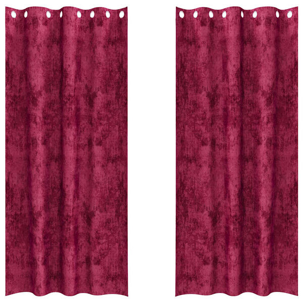 vidaXL Flauels skaut 2 pcs V&iacute;nrau&eth;ur 245 x 140 cm Flauel