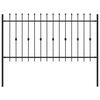vidaXL Sp&iacute;kfence Asten Svartur 200 x 150 cm Dufth&uacute;&eth;a&eth; st&aacute;l