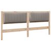 vidaXL B&oacute;lstru&eth; r&uacute;mgafl me&eth; h&ouml;fu&eth;gafl Br&uacute;nn 180 cm Solid furuhikk