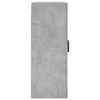 vidaXL Vegghengdur Sk&aacute;pur Steypugr&aacute;r 69,5x34x90 cm