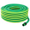 vidaXL Gar&eth;slanga 5-laga Gr&aelig;nn og gulur 3 / 4'' 10 m PVC