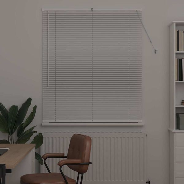 vidaXL Venet&iacute;sk blindi Hv&iacute;tt 130 x 115 cm &Aacute;l
