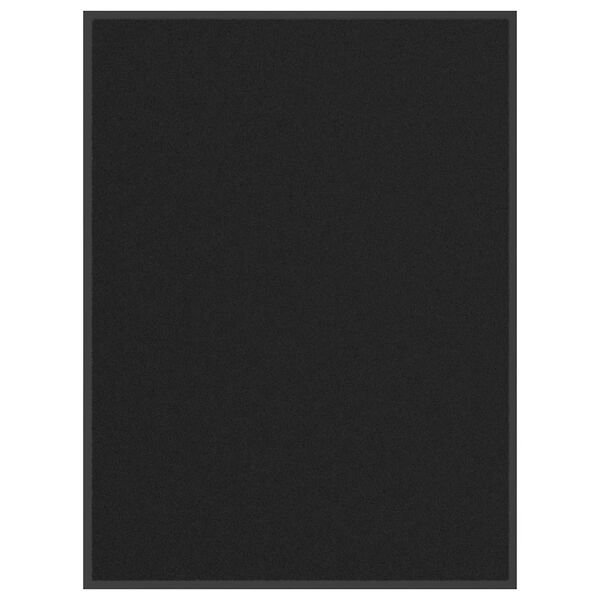 vidaXL Dyramotta Svart 90x120 cm