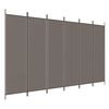 vidaXL 3-falt Skilr&uacute;m Glj&aacute;kol 300x220 cm Tauefni