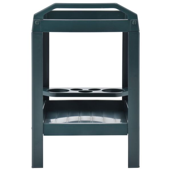 vidaXL Drykkjarvagn Grænn 69x53x72 cm Plast