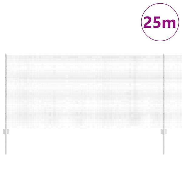 vidaXL Gir&eth;ing me&eth; p&oacute;st Silfur 1 x 25 m St&aacute;l