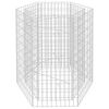 vidaXL Sexhyrnd Gabion Grind Upph&aelig;kka&eth; Be&eth; 100x90x100 cm