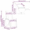 vidaXL Sn&uacute;ningur Nudd Recliner St&oacute;ll Hv&iacute;tt 71 x 90 x 105 cm Gervile&eth;ur