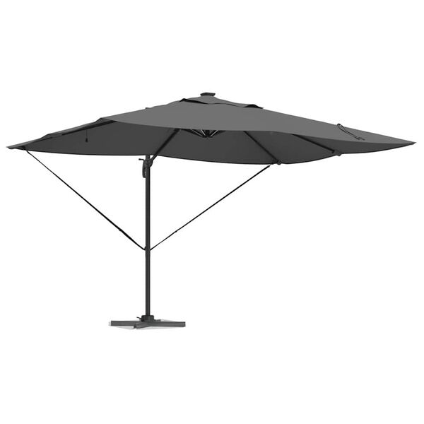 vidaXL Cantilever Roma Parasol Antrasít og svart 352 x 251 x 265 cm