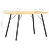 20271 vidaXL Desk Oak 90x50x79 cm
