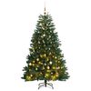 vidaXL Gervi Lamir J&oacute;latr&eacute; me&eth; 300 LED Lj&oacute;sum og J&oacute;lak&uacute;lusetti 240 cm