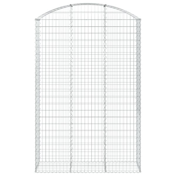 vidaXL Bogadreginn Grj&oacute;tkassi 150x50x220/240 cm Sinkh&uacute;&eth;a&eth; J&aacute;rn