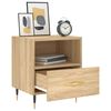 vidaXL Náttborð 2 stk. Sonoma Eik 40x35x47,5 cm Samsettur Viður