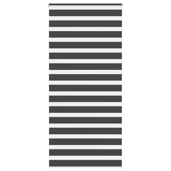 vidaXL Zebra Gard&iacute;na Sv&ouml;rt 105x230 cm Efni Breidd 100,9cm P&oacute;l&yacute;ester