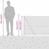 vidaXL Gir&eth;ingarp&oacute;stur Silfur 10 x 1 m (19 x 19 mm net) St&aacute;l