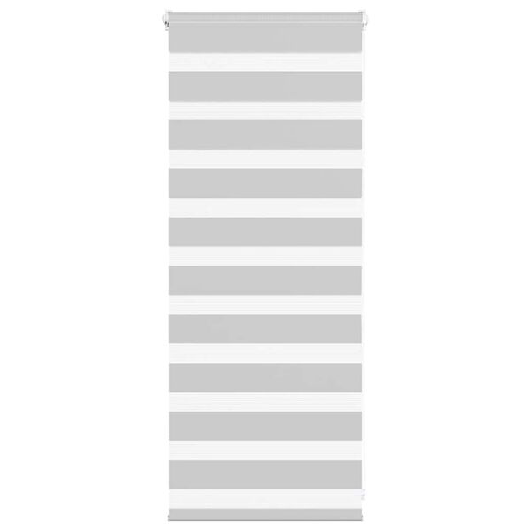 vidaXL Zebra Gard&iacute;na Lj&oacute;sgr&aacute; 55x100 cm Efni Breidd 50,9 cm P&oacute;l&yacute;ester