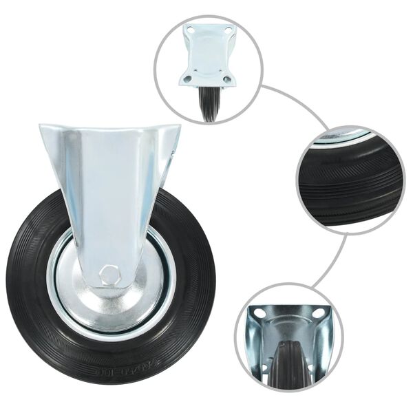 vidaXL 24 stk. Hjól 200 mm