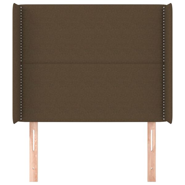 vidaXL H&ouml;f&eth;agafl me&eth; Eyrum 103x16x118/128 cm D&ouml;kkbr&uacute;nn Efni