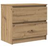 vidaXL Sj&oacute;nvarpssk&aacute;pur Listamannseik 60x35x54 cm Samsettur Vi&eth;ur